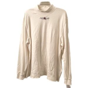 ALFRED Dunner Mock Neck Turtleneck Top Size 3X (L18)